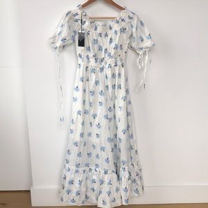 J.ING Limited off the shoulder flower pattern dress